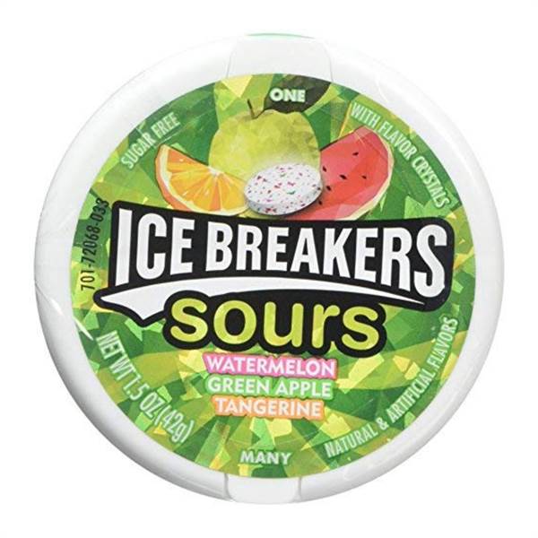 Ice Breakers Sour Watermelon+Green Apple Imported